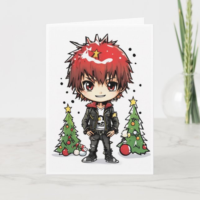 Karten mit Weihnachts-Comicfiguren (Vorderseite)