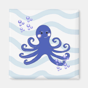 Karten-Oktopus Magnet