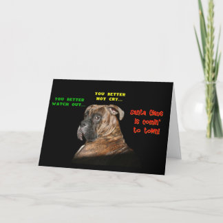 Karten: Pass besser auf! Feiertagskarte