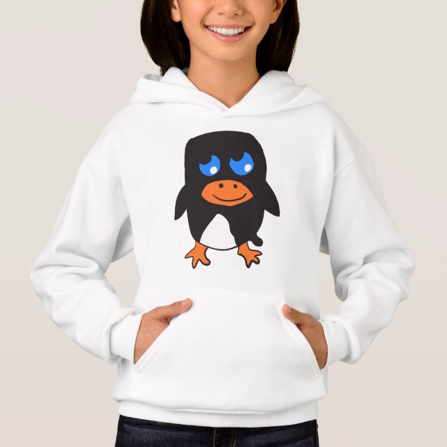 Karten-Pinguin Hoodie (Vorderseite)