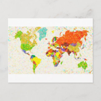 Karten Pointilisation Weltkarte