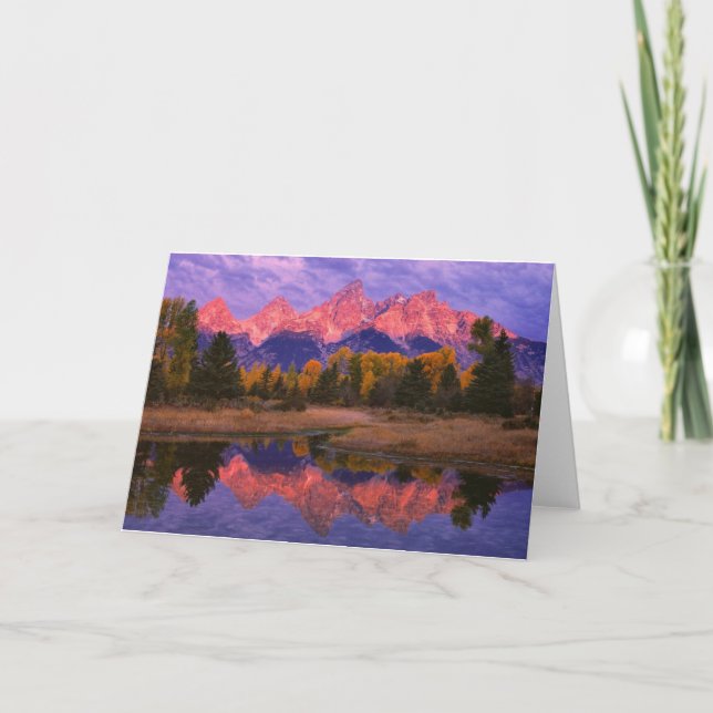 Karten-Reihe - großartiges Teton NP Karte (Vorderseite)