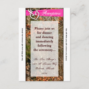 Karten-Rotwild-Paar-Damhirschkuh-Dollar-Camouflage Begleitkarte