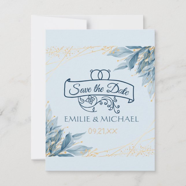 Karten Save the Date Mariage (Vorderseite)