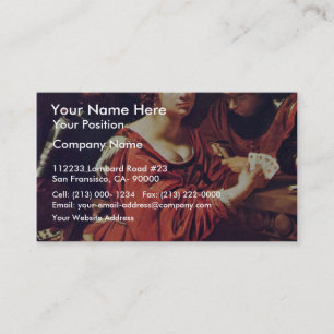 Karten-Scharfe und Wahrsager-Detail durch Régnier Visitenkarte