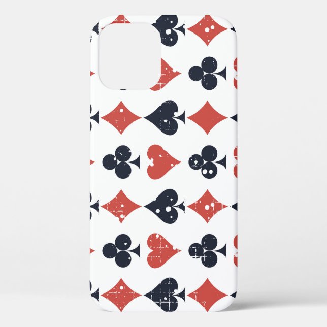 Karten spielen: Abstraktes Muster grunge Case-Mate iPhone Hülle (Rückseite)
