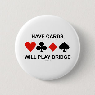 Karten spielen Bridge (vier Anzug) Button