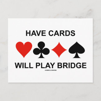 Karten spielen Bridge (vier Card-Anzug)