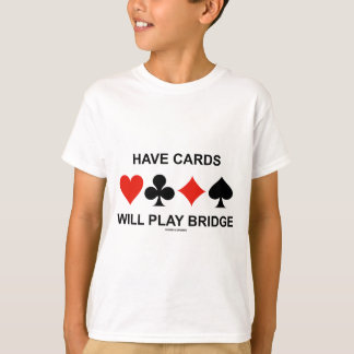 Karten spielen Bridge (vier Card-Anzug) T-Shirt