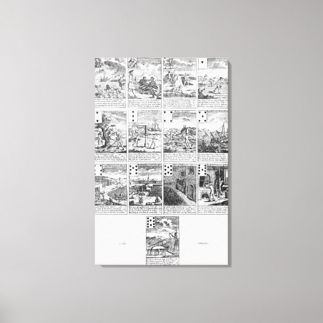 Karten spielen, die "Bubble"-Abenteuer besiegen Leinwanddruck (Vorderseite)