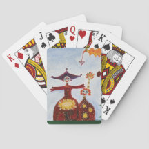 Karten spielen, die mich umarmen