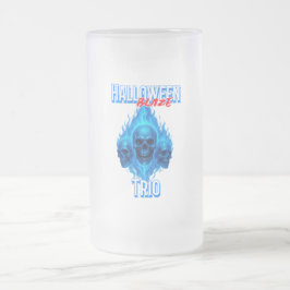 Karten spielen - Halloween-Blaze-Trio Mattglas Bierglas