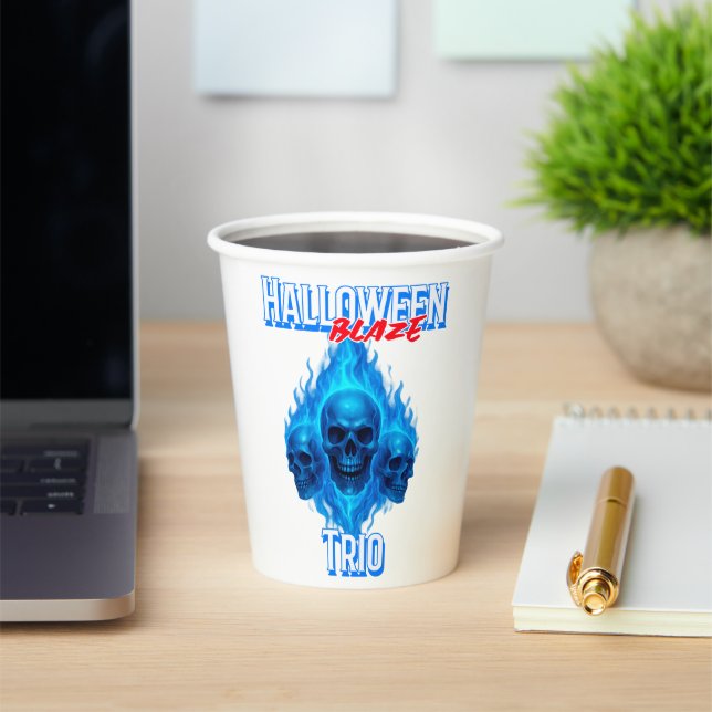Karten spielen - Halloween-Blaze-Trio Pappbecher (InSitu)