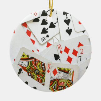 Karten spielen keramikornament