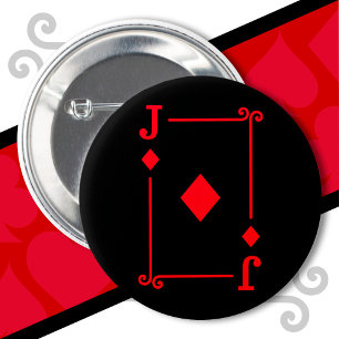 Karten spielen Kostüm Jack Diamonds Card Jack Kart Button