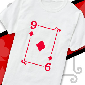 Karten spielen Kostüm Nine Card 9 Diamanten T-Shirt