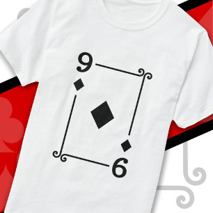 Karten spielen Kostüm Nine Card 9 Diamanten T-Shirt