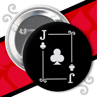 Karten spielen Kostüme Jack Clubs Card Jack Card K Button