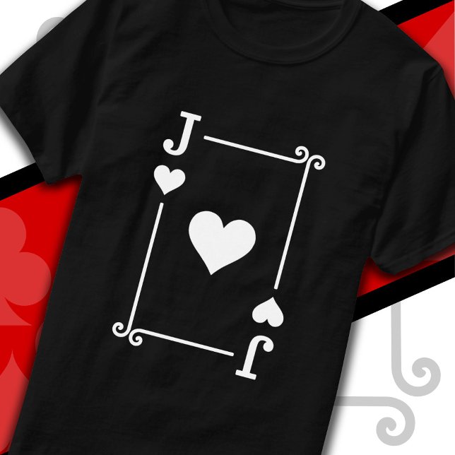 Karten spielen Kostüme Jack Herz-Karte-Jack-Karte T-Shirt (Von Creator hochgeladen)
