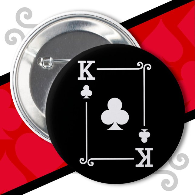 Karten spielen Kostümklubs Karten Anzug King Clubs Button (Von Creator hochgeladen)