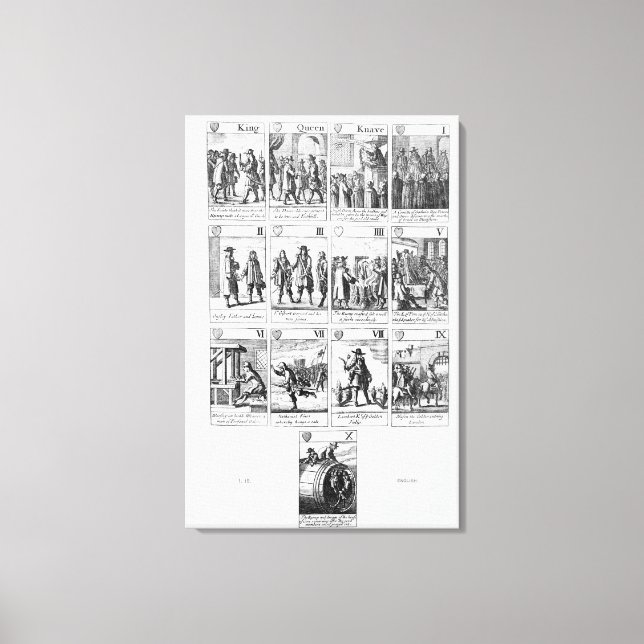 Karten spielen leinwanddruck (Vorderseite)