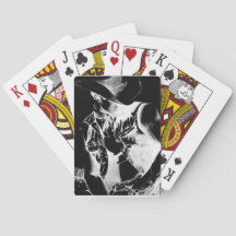 Karten spielen mit Original Art Cowboy