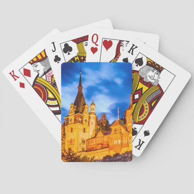 Karten spielen Peles Schloss Sinaia Spielkarten (Rückseite)