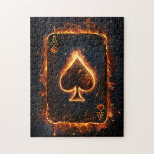 Karten spielen. puzzle