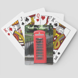 Karten spielen, Red London Telefonkabine Spielkarten