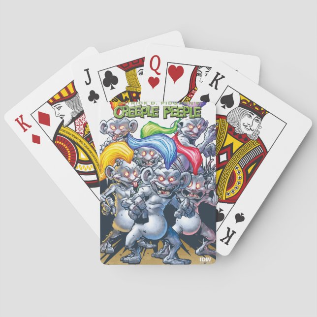 Karten spielen, Standardindex-Gesichter Spielkarten (Rückseite)
