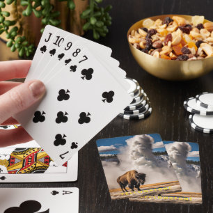 Karten spielen Yellowstone Geyser Spielkarten