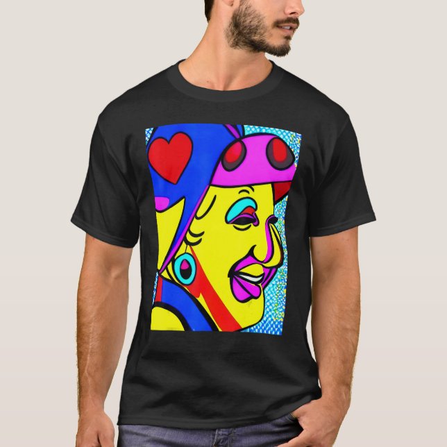 Karten spielende Urgroßmutter 2 T-Shirt (Vorderseite)