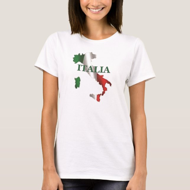Karten-T - Shirt der Damen-Italien (Vorderseite)