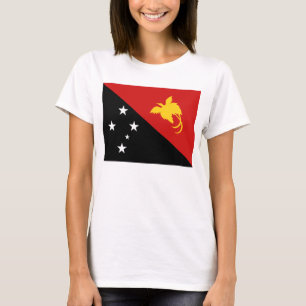 Karten-T - Shirt Papua-Neu-Guinea Flaggen-x