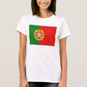 Karten-T - Shirt Portugal-Flaggen-x