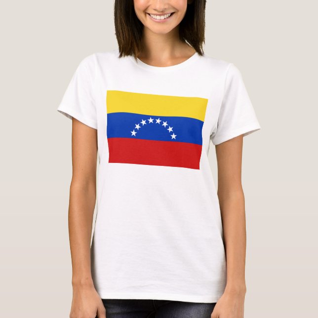 Karten-T - Shirt Venezuela-Flaggen-x (Vorderseite)