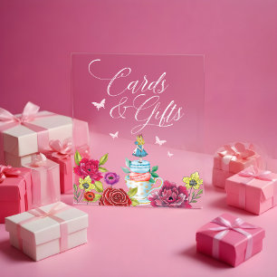 Karten und Geschenke Alice im Wunderland Florals Acrylschild