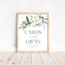 Karten und Geschenke Blumensäulendusche Tafelschil Poster