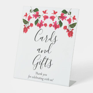 Karten und Geschenke Bougainvillea Wedding Pedesta Sockelschild