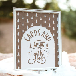 Karten und Geschenke Capming One Happy Camper Gebu Poster