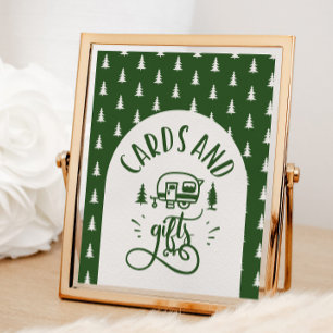 Karten und Geschenke Capming One Happy Camper Gebu Poster