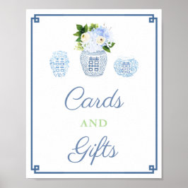 Karten und Geschenke Chinoiserie Chic Baby Dusche  Poster