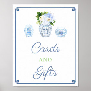 Karten und Geschenke Chinoiserie Chic Baby Shower  Poster