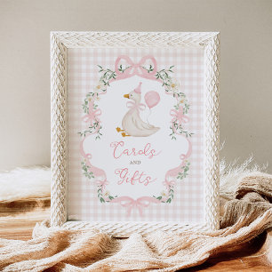 Karten und Geschenke Ein Verrückter Gans-Tischschi Poster