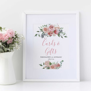 Karten und Geschenke Elegante Hochzeit Dusty Rose Poster