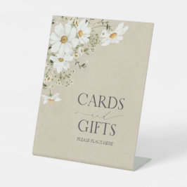 Karten und Geschenke Elegantes Rustikales Daisy Br Sockelschild