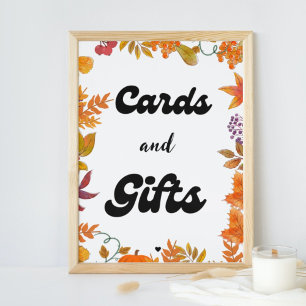 Karten und Geschenke Fall Pumpkin Gefallen Party-Z Poster