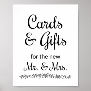 Karten und Geschenke für das neue Herr und Frau Ho Poster