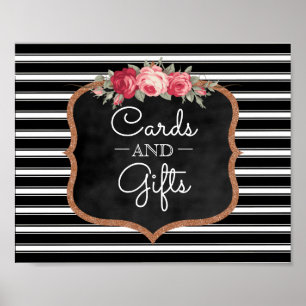 Karten und Geschenke für Hochzeiten ROSE Poster
