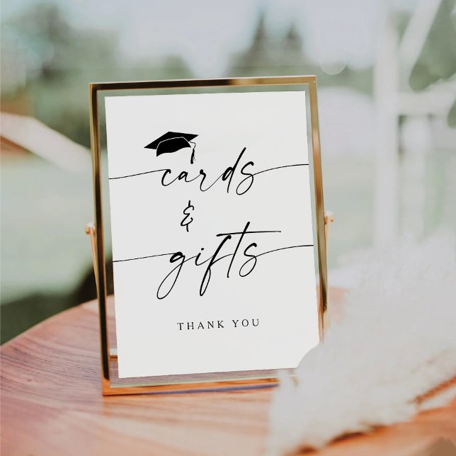 Karten und Geschenke für Minimalistische Abschlüss Sockelschild (Von Creator hochgeladen)